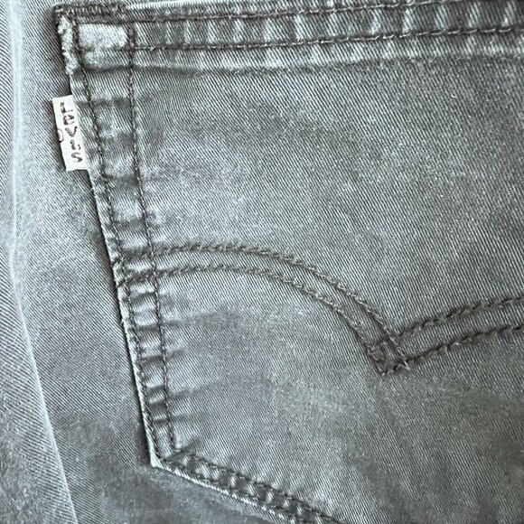 LEVIS 511 Stretch Slim Denim Jeans Black Dark Gray 32X30 White Tag Straight Leg - Picture 3 of 12